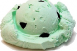 Mint Chocolate Chip Ice Cream Scoop realistic fake food prop by FakeFood4U