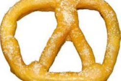 Pretzel With Kosher Salt Jumbo realistic fake food prop by FakeFood4U
