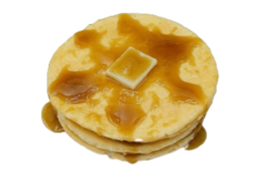 Short Stack Pancakes With Butter & Syrup realistic fake food prop by FakeFood4U