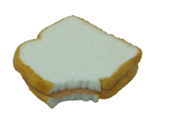 Bologna Sandwich With Bite realistic fake food prop by FakeFood4U
