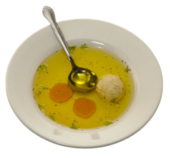 Matzah Ball Soup realistic fake food prop by FakeFood4U