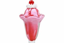 Strawberry Sundae realistic fake food prop by FakeFood4U