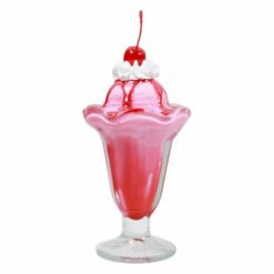 Strawberry Sundae realistic fake food prop by FakeFood4U