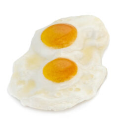 2 Fried Eggs Large realistic fake food prop by FakeFood4U