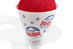 Red Snow Cone Real Shaved Ice Details realistic fake food prop by FakeFood4U