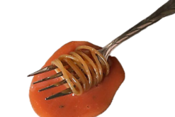 Spaghetti & Sauce On Fork realistic fake food prop by FakeFood4U