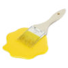 Paint Brush With Spilled Paint Yellow realistic fake food prop by FakeFood4U