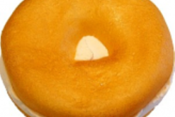 Bagel Plain With Cream Cheese realistic fake food prop by FakeFood4U