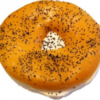 Bagel Poppy Seed realistic fake food prop by FakeFood4U