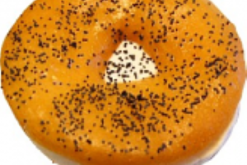 Bagel Poppy Seed realistic fake food prop by FakeFood4U