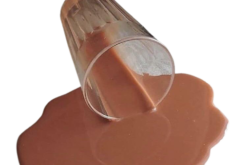 Chocolate Milk Spilled realistic fake food prop by FakeFood4U