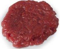 Hamburger Patty Raw realistic fake food prop by FakeFood4U