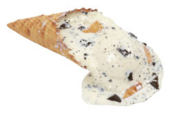 Deluxe Waffle Ice Cream Cone Cookies & Cream Sp realistic fake food prop by FakeFood4U