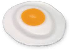 Sunny Side Egg realistic fake food prop by FakeFood4U