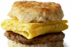 McDonald's Sausage Biscuit with Egg realistic fake food prop by FakeFood4U