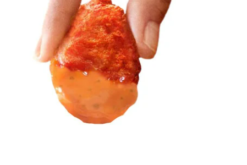 McDonalds Spicy Chicken Nugget Dipped In Signat realistic fake food prop by FakeFood4U