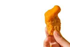 McDonalds Chicken Nugget Dipped In Mac Sauce realistic fake food prop by FakeFood4U