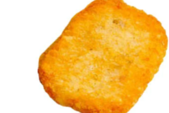 Square Hash Brown Patty realistic fake food prop by FakeFood4U