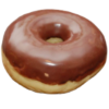 Donut Chocolate Glazed realistic fake food prop by FakeFood4U
