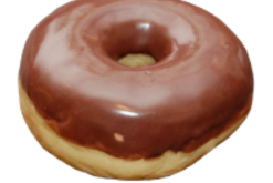 Donut Chocolate Glazed realistic fake food prop by FakeFood4U