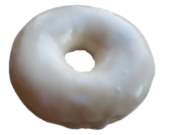 Entenmann's Vanilla Frosted Donut realistic fake food prop by FakeFood4U