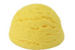 Scoop Of Mango Ice Cream realistic fake food prop by FakeFood4U
