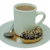 Coffee & Donut Set realistic fake food prop by FakeFood4U