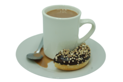 Coffee & Donut Set realistic fake food prop by FakeFood4U
