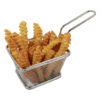 Crinkle Cut Fries In Basket realistic fake food prop by FakeFood4U