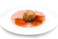 Meatball With Sauce Appetizer realistic fake food prop by FakeFood4U
