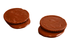 Melting Peanut Butter Cups realistic fake food prop by FakeFood4U