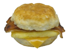 McDonald's Bacon Egg & Cheese Biscuit realistic fake food prop by FakeFood4U