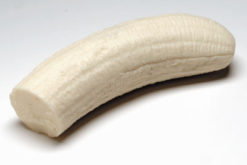 1/2 Banana realistic fake food prop by FakeFood4U
