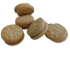 Mini Vanilla Cream Filled Cookies realistic fake food prop by FakeFood4U