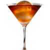 Manhattan Cocktail With Round Ice Cube realistic fake food prop by FakeFood4U