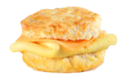 Biscuit with Egg & Cheese realistic fake food prop by FakeFood4U