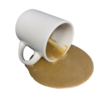 Coffee Mug Spilled realistic fake food prop by FakeFood4U