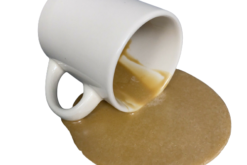 Coffee Mug Spilled realistic fake food prop by FakeFood4U