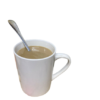 Cup Of Coffee With Spoon realistic fake food prop by FakeFood4U