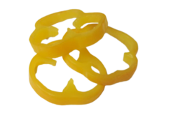 Sliced Yellow Sweet Peppers realistic fake food prop by FakeFood4U