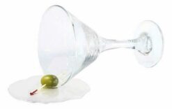 Spilled Martini With Olive realistic fake food prop by FakeFood4U