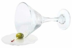 Spilled Martini With Olive realistic fake food prop by FakeFood4U