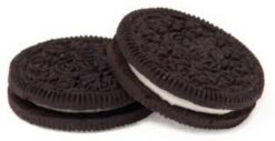Cream Filled Chocolate Cookies realistic fake food prop by FakeFood4U