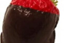 Chocolate Dipped Strawberry realistic fake food prop by FakeFood4U
