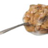 Spilled Cornflakes With Milk On Spoon realistic fake food prop by FakeFood4U