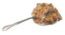 Spilled Cornflakes With Milk On Spoon realistic fake food prop by FakeFood4U