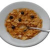 Cornflakes With Milk & Blueberries realistic fake food prop by FakeFood4U