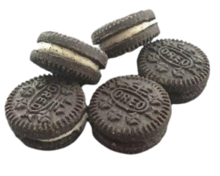 Mini Cream Filled Cookies realistic fake food prop by FakeFood4U
