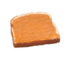 Bread With Peanut Butter realistic fake food prop by FakeFood4U