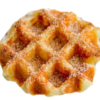 Belgium Waffle From Liege With Cinnamon Sugar realistic fake food prop by FakeFood4U
